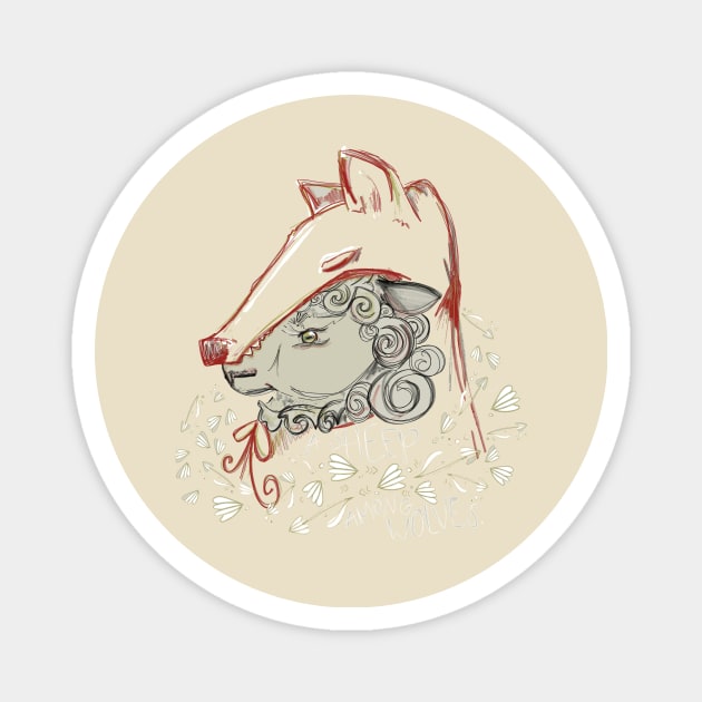 Sheep in Wolf's Clothing Magnet by BeSpeak Designs